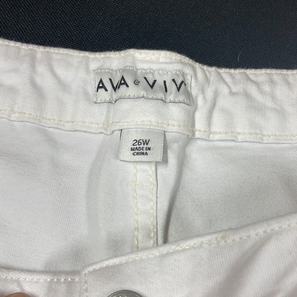 Bermuda high rise white jeans shorts - Picture 3 of 10